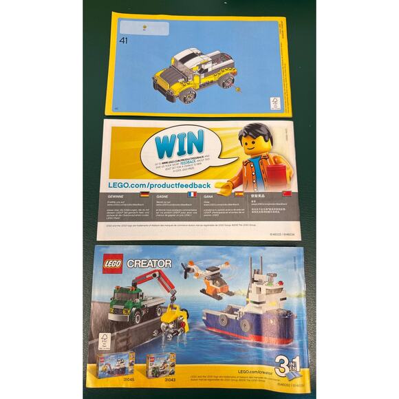 Lego Creator No. 31046 3-in-1 Fast Car, Skid Loader, Pick Up Truck 222 Pieces - Picture 2 of 9